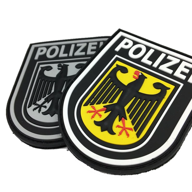 Parches de PVC personalizados, parches de diseño de logotipo personalizado, planchado en ropa, gancho y bucle, insignias de goma de soldado, apliques para chaqueta DIY - imagen 5