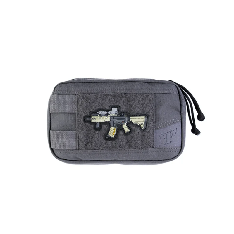 Parche de PVC armado versión Q MK18 SIG MCX 81-1 armas brazalete táctico insignia para ropa mochila apliques Decoración - imagen 5