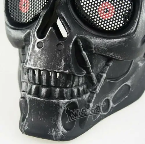 Máscara protectora táctica para Cosplay de Halloween, protector facial completo de Terminator, Paintball, nuevo - imagen 5
