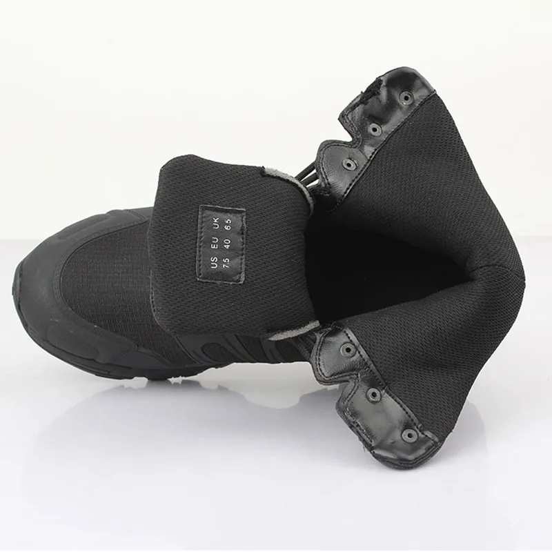 Botas impermeables ultraligeras para hombre, zapatos resistentes al desgaste, antideslizantes, de tubo alto, para entrenamiento al aire libre, acampada, senderismo, 07 - imagen 3