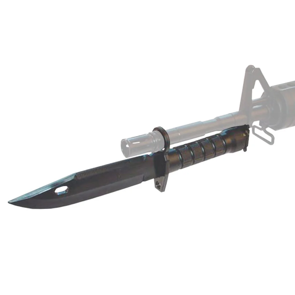VULPO Tactical Airsoft Combat plástico Toy M9 Dagger Cosplay modelo Knife Training CS Wargame Bayonet - imagen 5