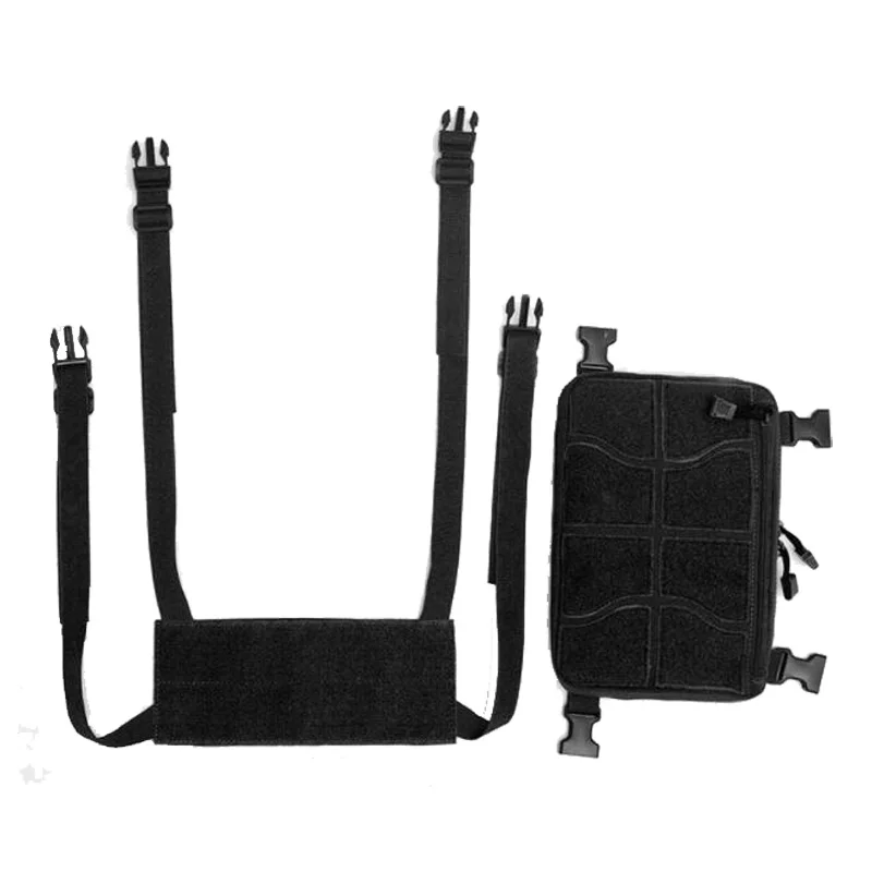 Bolsa de pecho táctica de nailon 1000D, chaleco militar desmontable, bolsa Molle, bolso de hombro, bolsas deportivas para acampar al aire libre, accesorios de caza - imagen 4