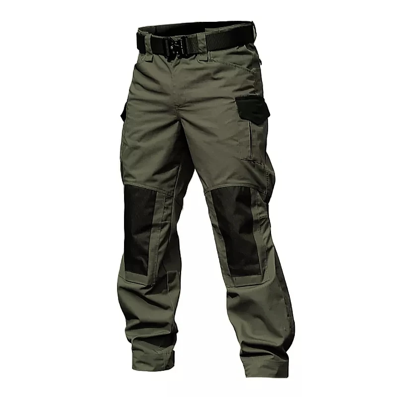Pantalones militares tácticos para hombre, pantalón verde militar de combate con múltiples bolsillos, gris, para senderismo, Paintball, Airsoft, trabajo al aire libre - imagen 2
