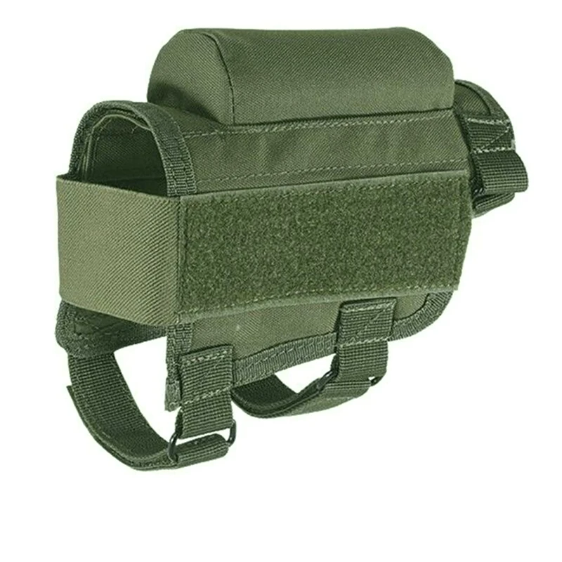 Soporte táctico para apoyar mejillas de Rifle, con 2 bolsas Molle para 8 carcasas de rejilla y 2 alturas diferentes, almohadilla de cuero para mejillas, 22 .223 Cal .30 - imagen 5