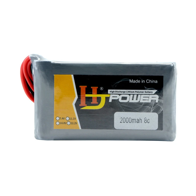Batería Lipo 2S de 7,4 V, 2000MAH, 8C, para Jumper T16, T12, código abierto, multiprotocolo, transmisor de Radio, batería de Control remoto, 2 unids/set - imagen 2