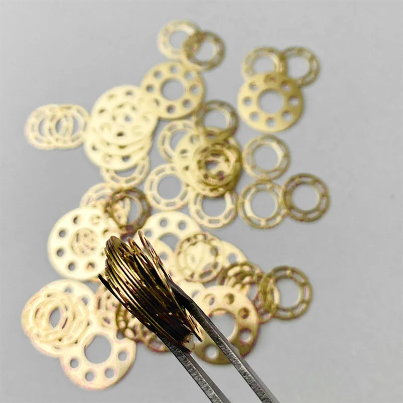 4 Uds. Cuchillo plegable, arandela de latón, junta de cobre para cuchillos Chris Reeve grandes Seine Umnumzaan, almohadilla de cojín de Metal, reemplazo de reparación DIY - imagen 3