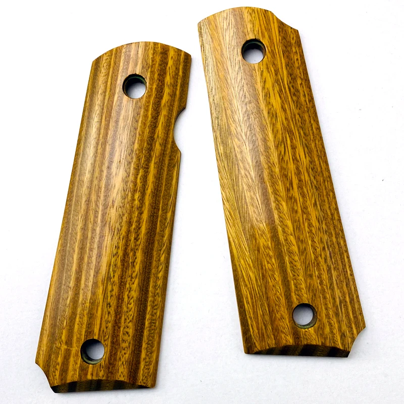2 piezas de empuñaduras de pistola 1911, empuñaduras de sándalo verde Natural, empuñaduras personalizadas, empuñaduras de pistola CNC - imagen 2