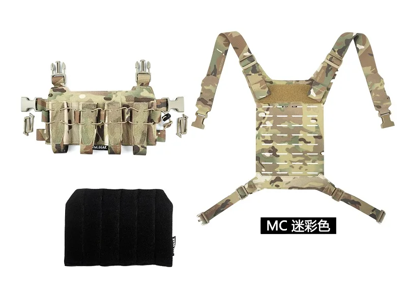 Traje colgante de pecho táctico para exteriores, bolsa de revista multifuncional cuádruple de 9MM, Compatible con MP5, MP7, ARP9, BK, CB, RG, WG, MCBK, MC - imagen 5
