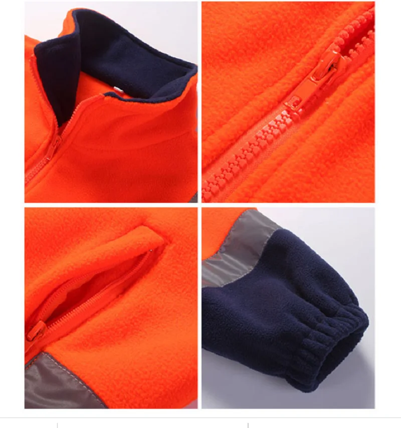 Monos de trabajo de lana, uniformes de trabajo, chaqueta + Pantalones, reflectantes de seguridad para el tráfico del coche, aplicación de la ley, uniformes de ingeniería, mecánica - imagen 5