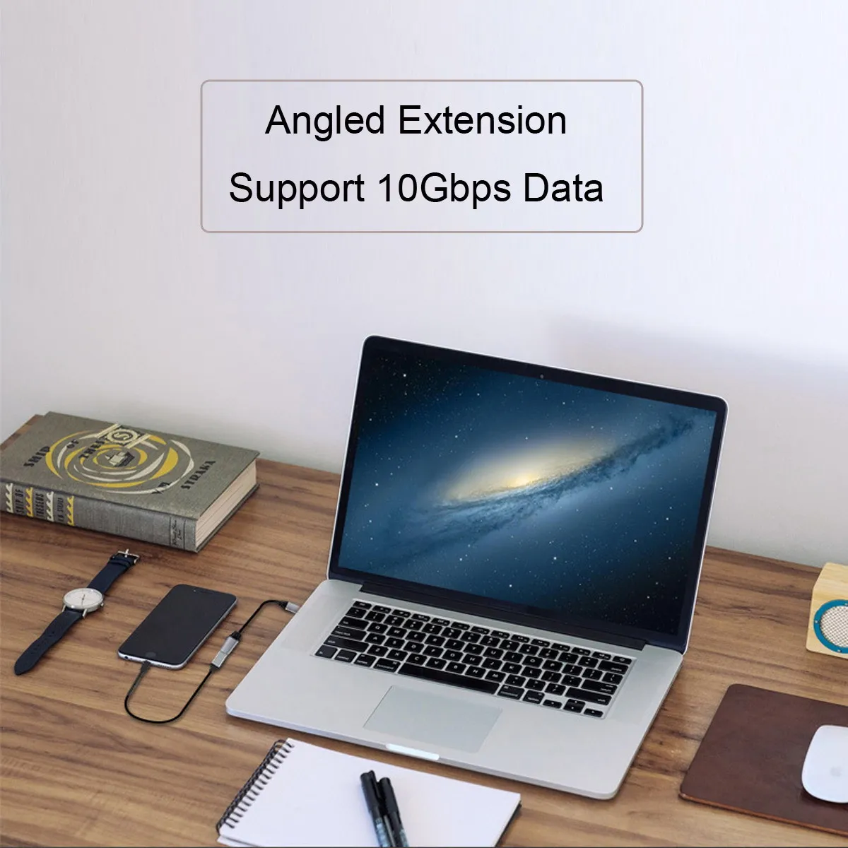 Chenyang-USB-C de datos de extensión, Cable USB 3,1 tipo C macho a hembra, 10gbps, 100W - imagen 5
