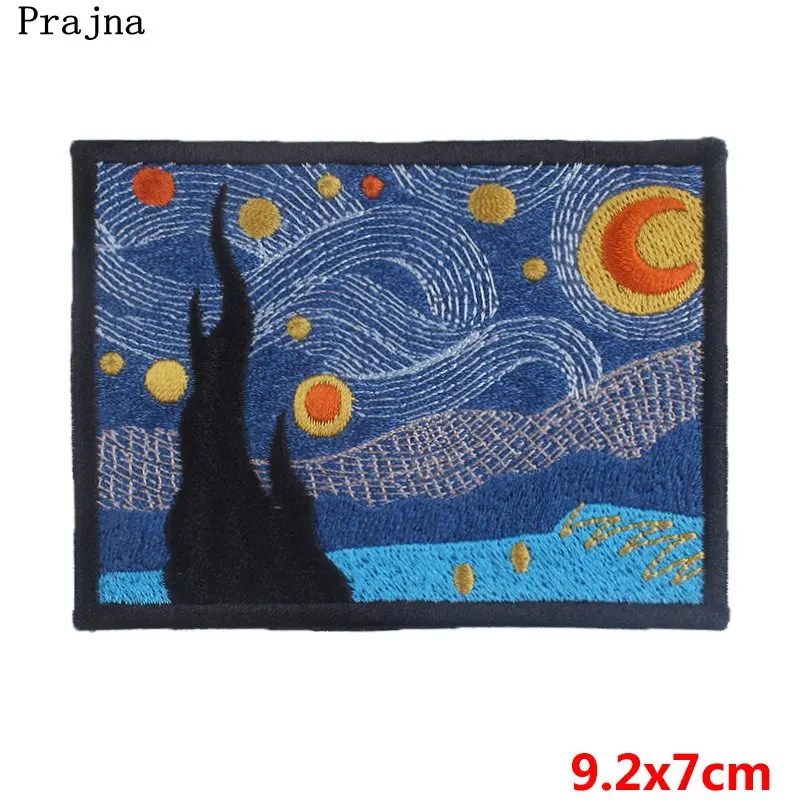 Prajna-Juego de Parches de estilo al aire libre, Parches bordados de aventura para planchar para ropa, pegatinas de costura, insignia de apliques DIY, 10 piezas - imagen 3