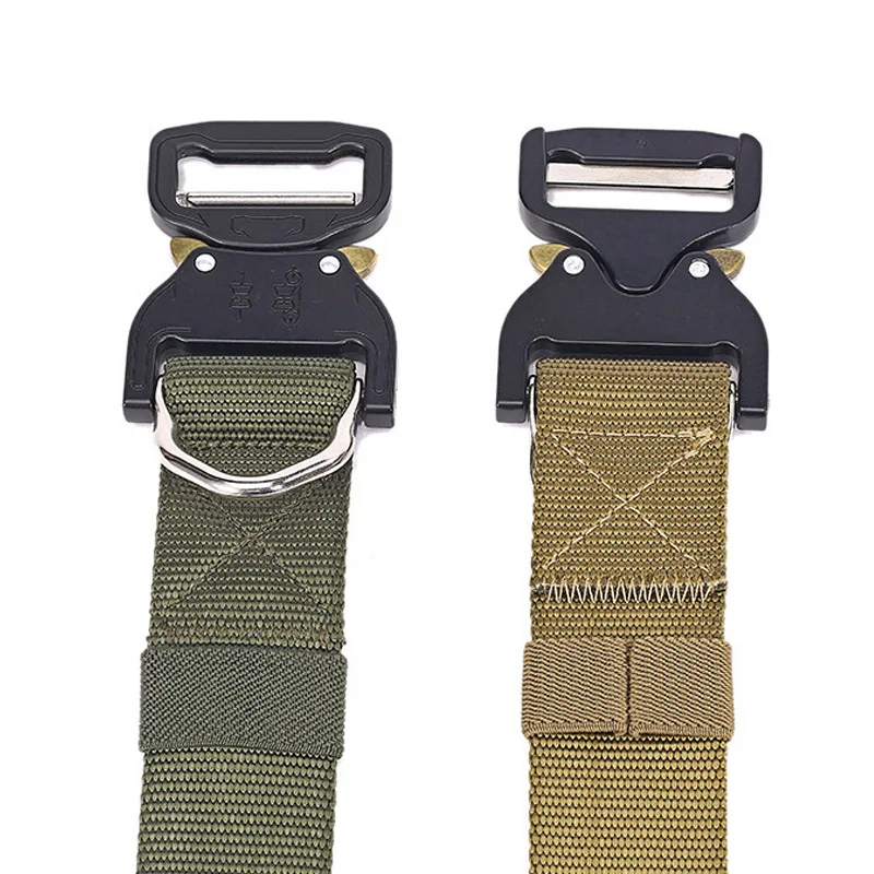 VULPO cinturón táctico de caza, cinturones tácticos de nailon ajustables con hebilla de Metal, accesorios de caza - imagen 5