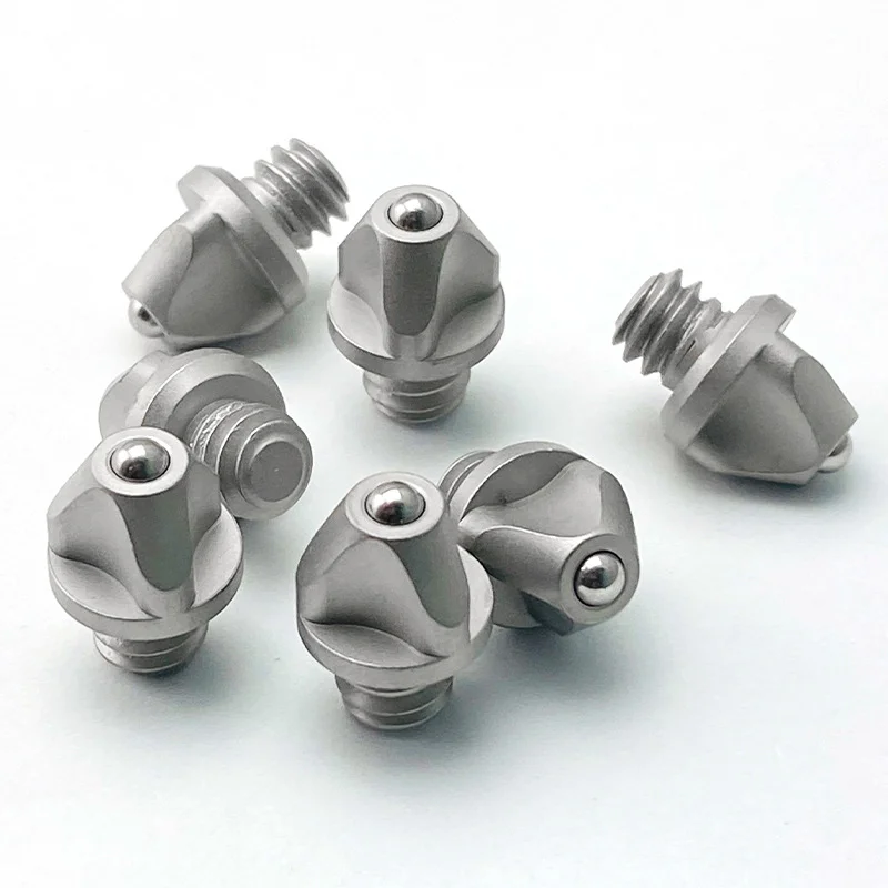 Cuchillo de acero inoxidable, cono de cola triangular, tornillo interruptor de ventana de vidrio para Microtec Combat Troodon OTF, accesorios de bricolaje, clavo, 1 unidad - imagen 2