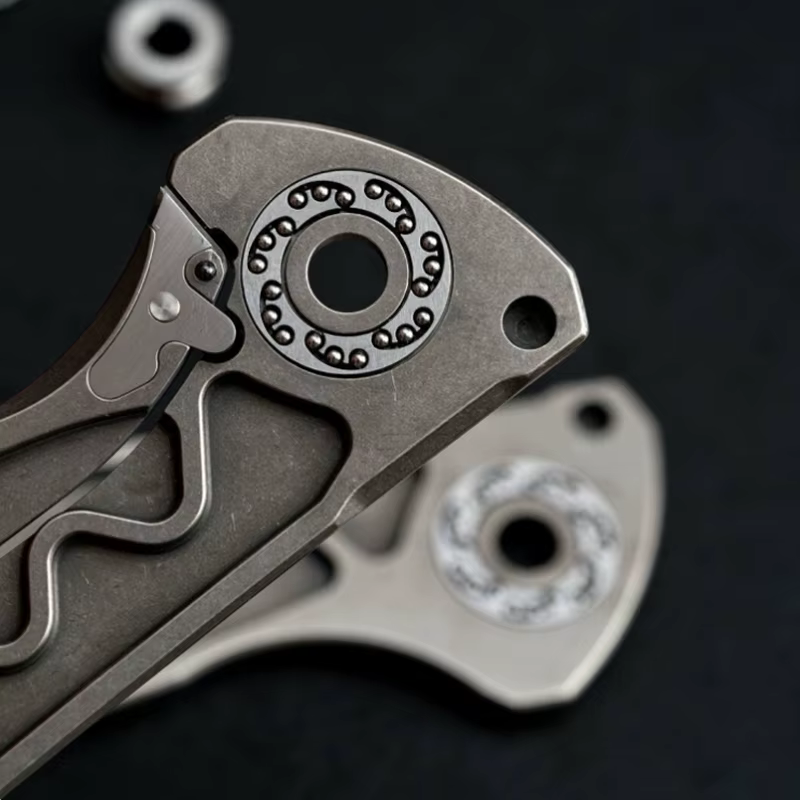 Rodamiento de marco de cobre, volteador Manual, rodamientos de cerámica de apertura rápida, Bola de cerámica de carburo de silicio, espinas verdes, reemplazo de bricolaje, 2 piezas - imagen 5