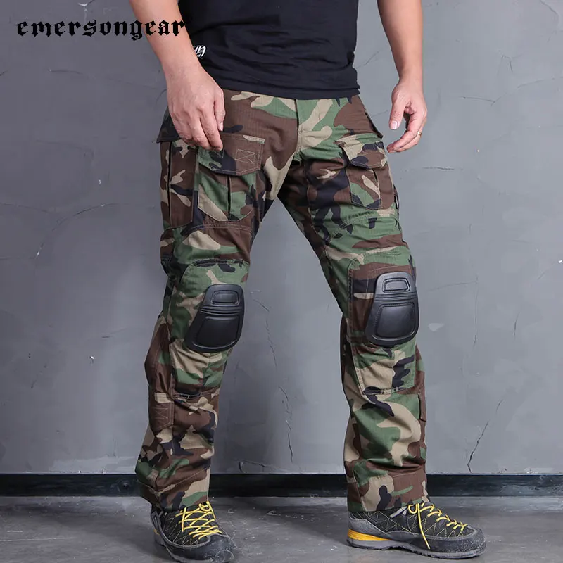 Emersongear pantalones de entrenamiento táctico Gen 3 pantalones Cargo para hombre tiro Airsoft caza juego de guerra combate senderismo ciclismo WL EM7044 - imagen 5