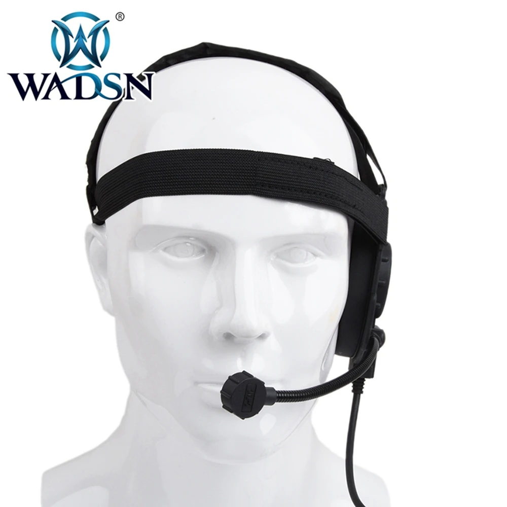 WADSN-auriculares inalámbricos Bowman Evo III Softair, audífonos Airsoft + Push To Talk U94, adaptador táctico PTT Kenwood WZ183 - imagen 3
