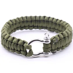 Pulsera Paracord táctica supervivencia – Acero inoxidable trenzada a mano