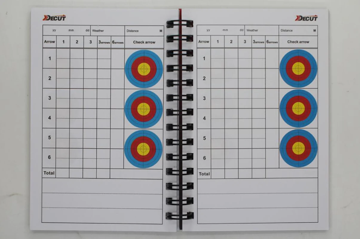 Libro de puntuación de tiro con arco de alta calidad, marcador de puntos, suministros para tiro con arco, tiro con objetivo, deporte - imagen 5