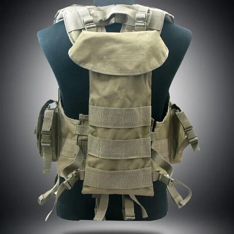 Chaleco táctico de protección de seguridad para hombre, chaleco de camuflaje para exteriores, senderismo, caza, equipo de campo CS - imagen 4