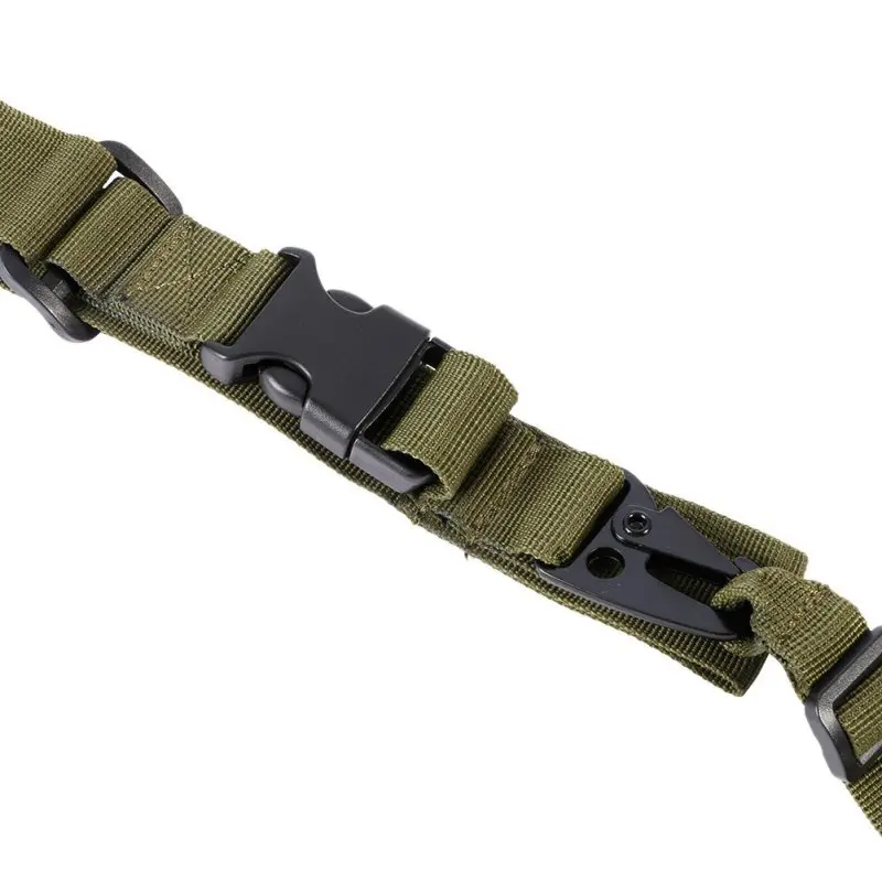 Eslinga de Rifle ajustable de 3 puntos, cuerda elástica táctica duradera, giratoria, accesorios de caza Airsoft, correa de pistola, accesorios de Rifle de aire - imagen 5