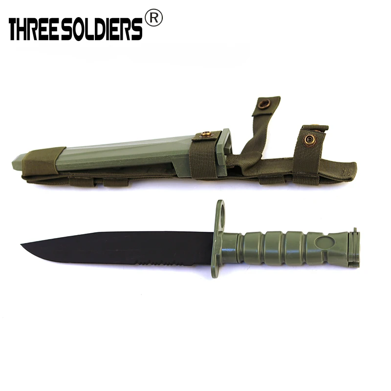 Cuchillo táctico de plástico M10 Modelo 1:1, accesorios estáticos al aire libre, acción en vivo, CS, entrenamiento de vestido, cuchillo suave de goma - imagen 2