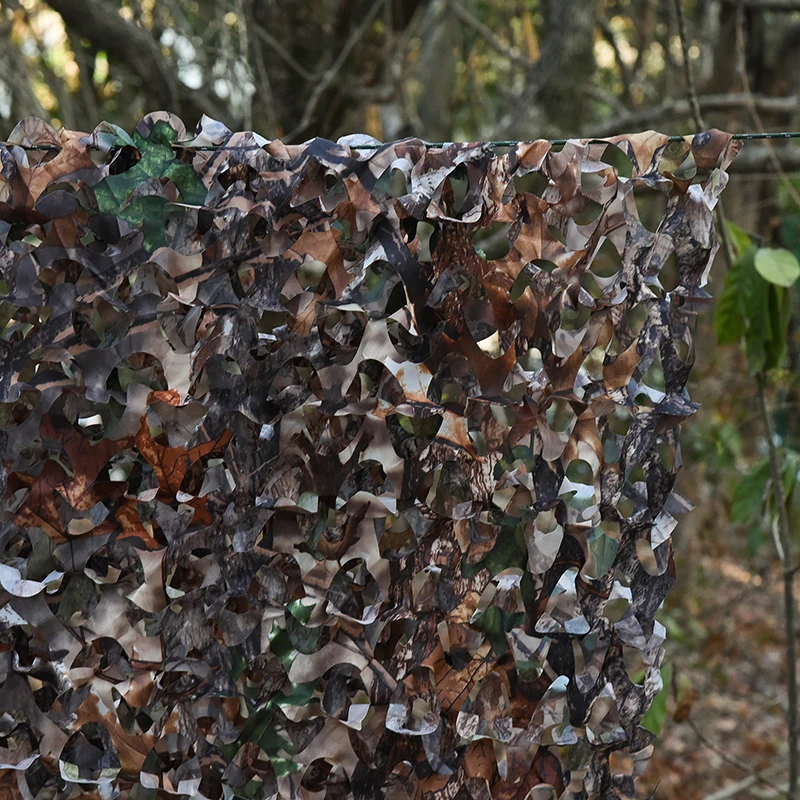 Red de camuflaje oscuro de arce multiusos, sombreado solar, Red a prueba de sol, piscina, pabellón de playa, toldo de jardín - imagen 3