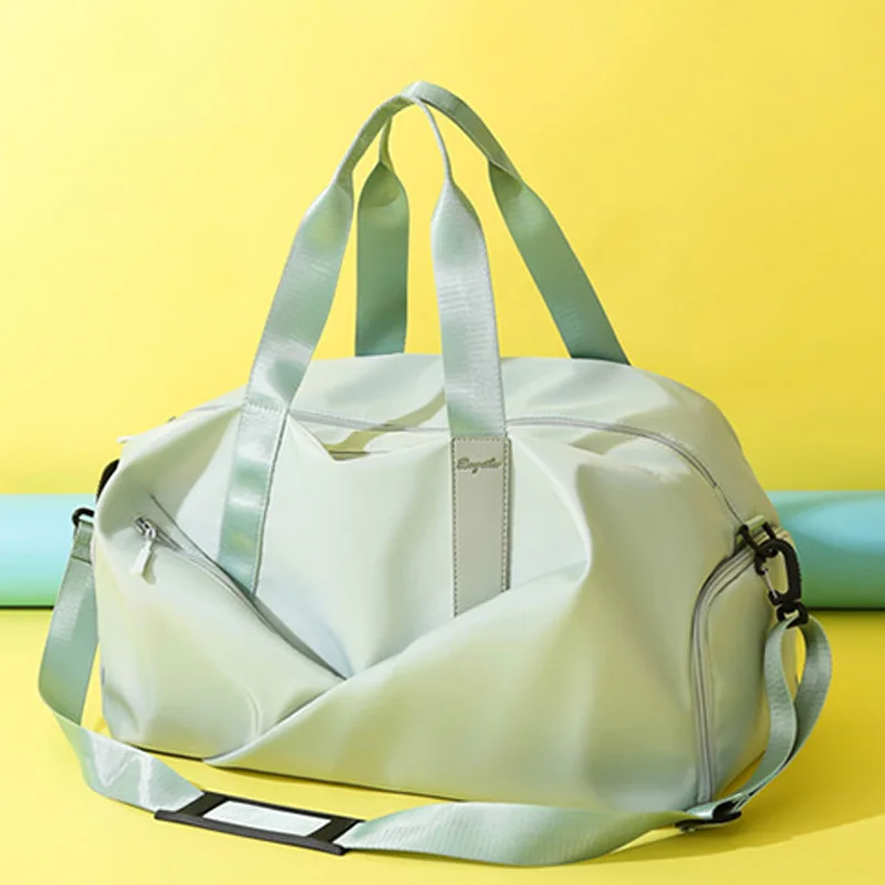 Bolso deportivo multifunción para mujer, bolsa de gimnasio de viaje, bolsa húmeda y seca, bandolera de hombro para natación, bolsa de entrenamiento de fin de semana, X393 + A - imagen 5