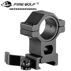 FIRE WOLF 1" 25,4 30 mm Anillo alto 20 mm Carril Picatinny QD Montaje de alcance de liberación rápida Individual No un par