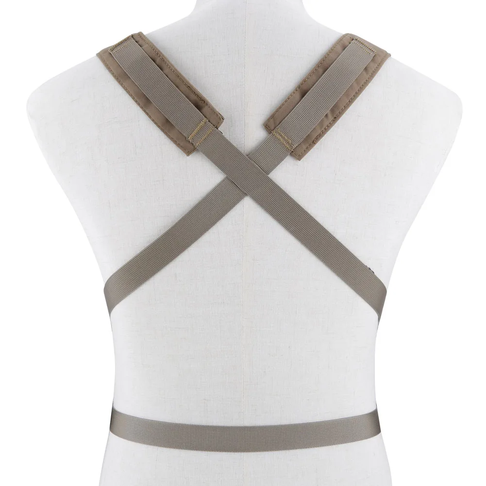 Chaleco táctico militar, armadura corporal, portador de placa, pecho de asalto, aparejos con bolsa de cargador, bolsa de walkie-talkie de caza - imagen 4