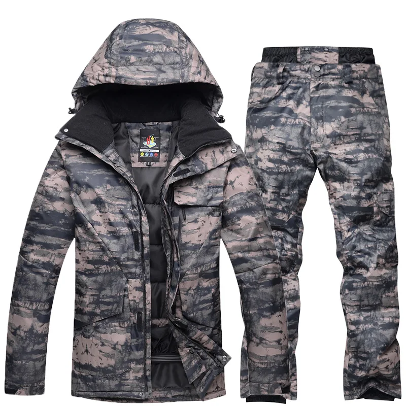 Traje de esquí para hombre, chaqueta impermeable y transpirable, pantalones de Snowboard, chaqueta cálida para mujer, abrigo de montaña para exteriores, Invierno - imagen 2