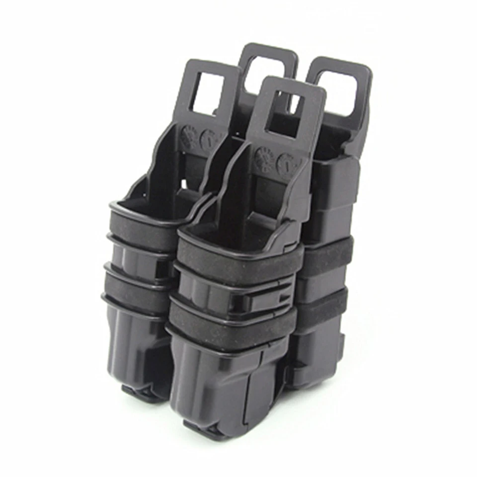Bolsa para revistas Molle táctica Airsoftsports de la mejor calidad, bolsa para revistas de pistola Fast Mag, color negro RS6344 - imagen 2