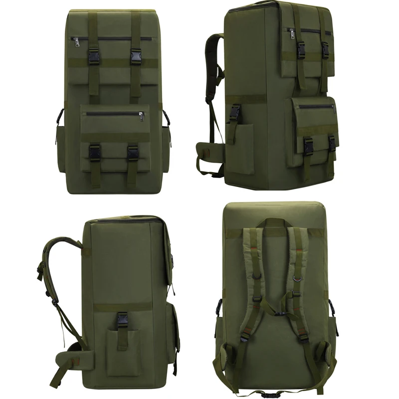 Bolsa de senderismo de 120L para hombre, mochila grande para acampar, escalada al aire libre, bolsas tácticas de viaje, bolsa de equipaje, mochila de hombro militar - imagen 4