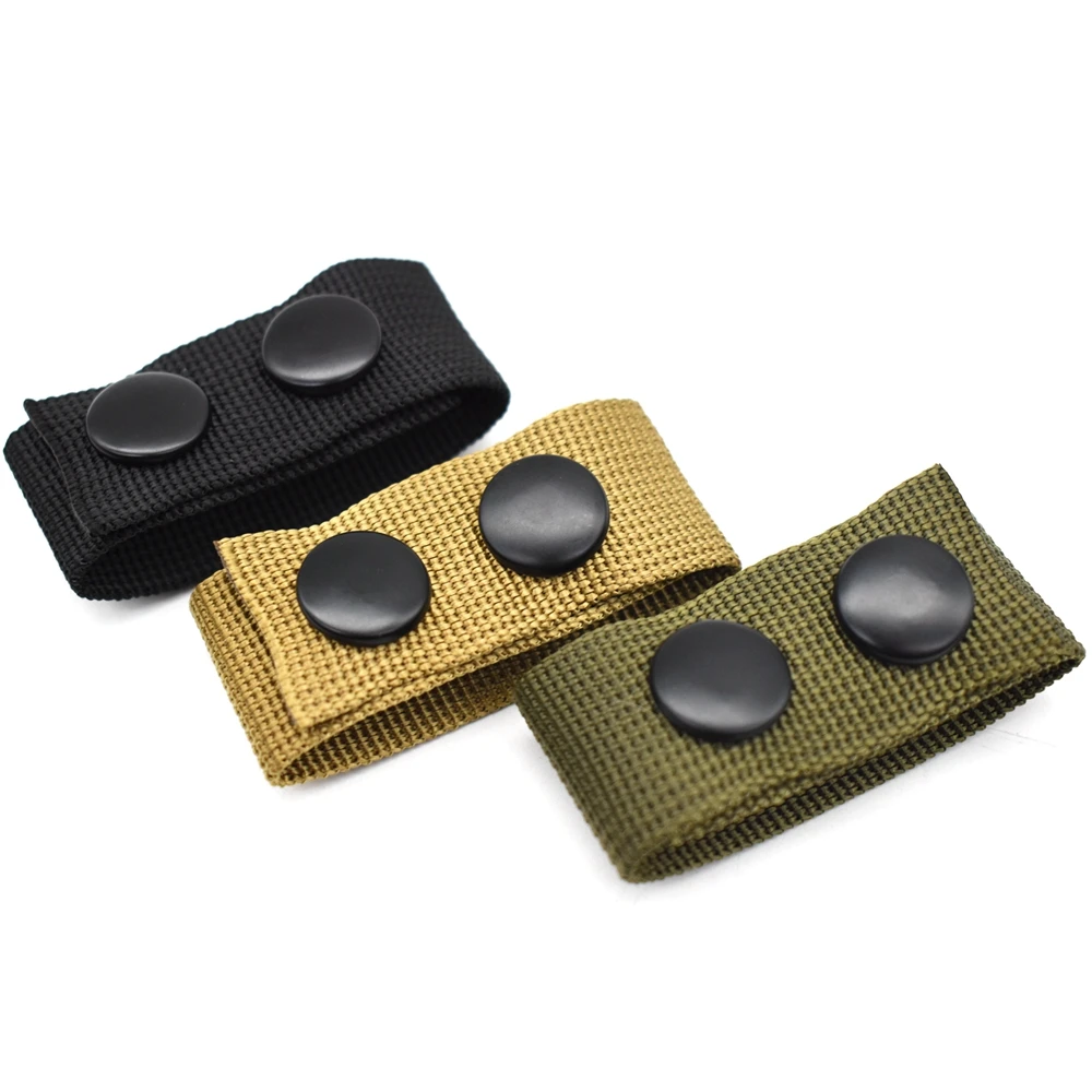 Cinturón de servicio táctico con broches dobles, soporte de lazo para cinturón de seguridad militar de nailon, accesorios para equipos de policía, 4 Uds. - imagen 4