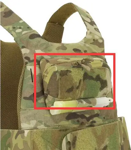 Chaleco táctico con bolsa adjunta, pecho táctico, paquete de mapas colgantes, bolsa extensible, bolsa para artículos diversos - imagen 3
