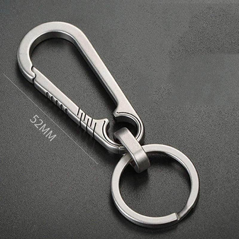 LLavero de coche de aleación de titanio para hombre, llavero colgante de cintura, personalidad, simplicidad creativa - imagen 2