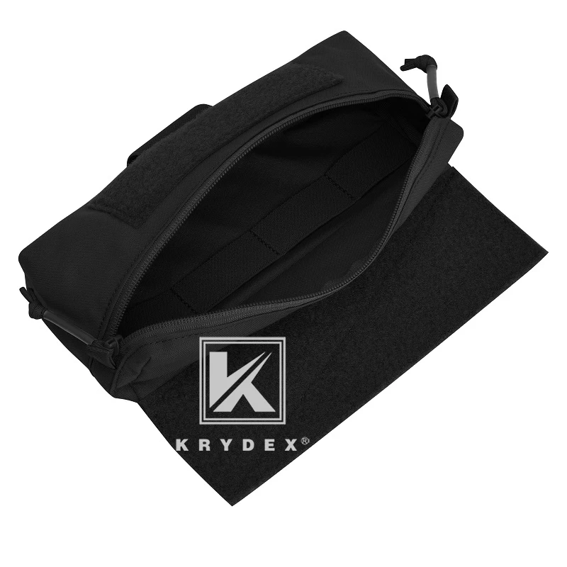KRYDEX Mini Pendiente de almacenamiento Fanny Pack bolsa táctica para JPC CPC LBT D3CR MK3 MK4 portador de placa bolsa negra - imagen 2