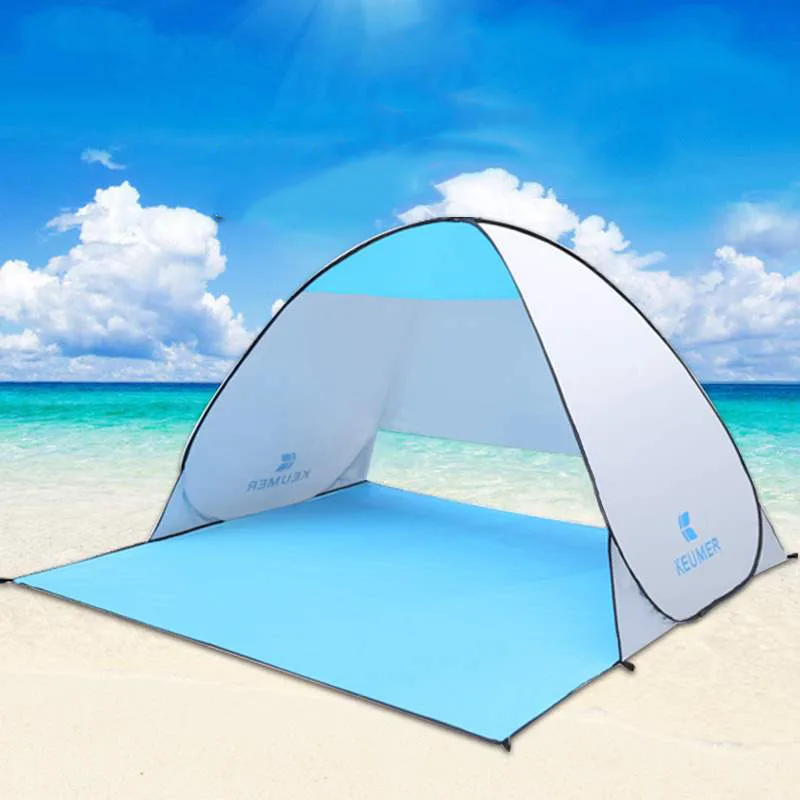 Tienda de campaña automática para la playa, refugio con protección UV para acampar, toldo para sombra solar, viaje, turismo, XA195A - imagen 3