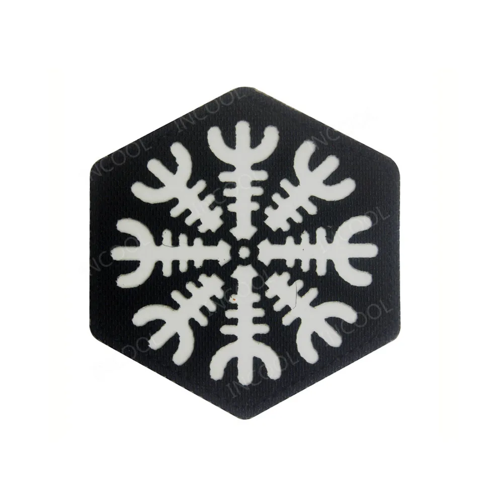 Parches bordados reflectantes vikingos en GOD WE TRUST, tela de Lobo, fabricante de parches bordados para mochila de ropa - imagen 5