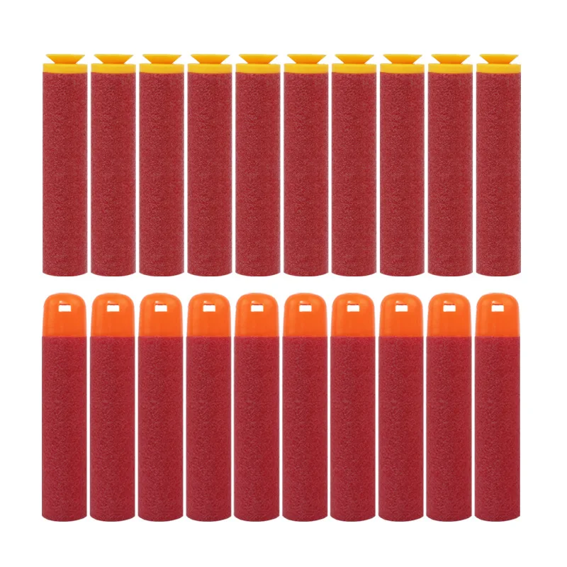 30 Uds. 9,5x1,8 cm Accustrike balas con cabeza de ventosa de agujero grande balas de Rifle de francotirador rojo dardos para Nerf Mega pistola de juguete dardos de repuesto de espuma - imagen 4