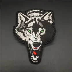 Parche bordado termoadhesivo lobo – Táctico militar para ropa y chaleco