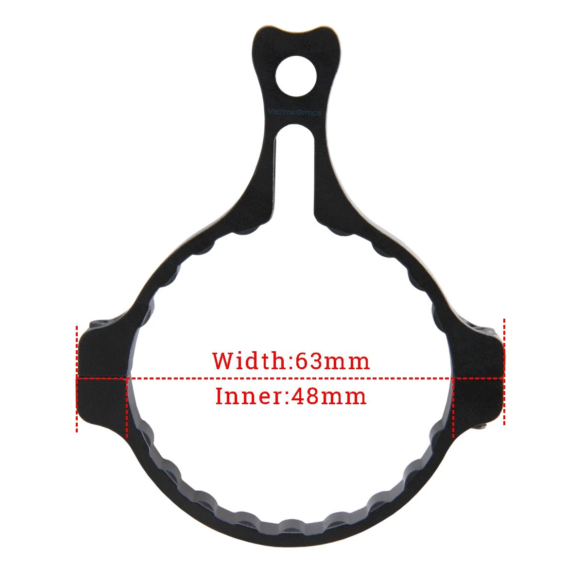 Palanca de anillo de potencia de óptica vectorial compatible con mira telescópica Continental, mira telescópica de 48mm de diámetro, herramientas de ajuste de aumento, cambio de Zoom - imagen 3