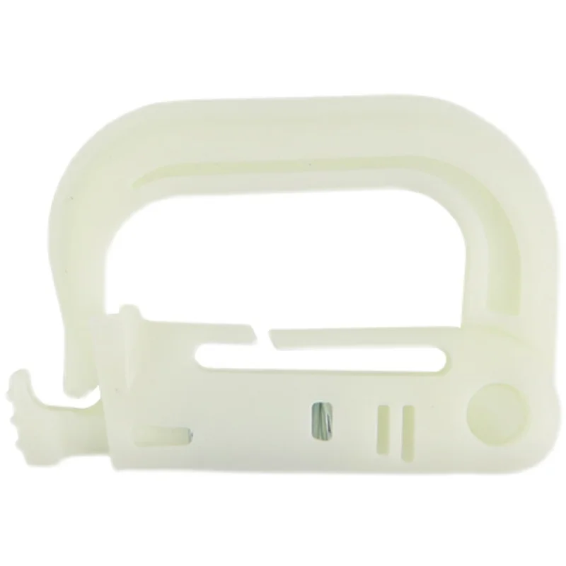 Hebilla D luminosa, hebilla táctica de liberación rápida, accesorio para exteriores, hebilla de anillo cuadrado, gancho Molle para mochila - imagen 4