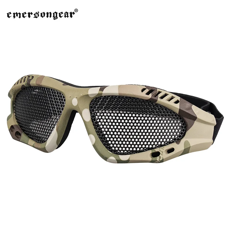 Emersongear, gafas protectoras tácticas, gafas Airsoft de malla de acero, protector de ojos, deporte, caza, campamento, ciclismo, senderismo al aire libre - imagen 2