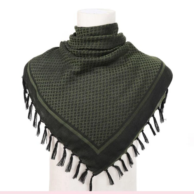 Shemagh-bufanda táctica árabe para hombre y mujer, chal de invierno para el cuello, bufanda para la cabeza del desierto, cubierta más cálida a prueba de viento para caza y Camping - imagen 4