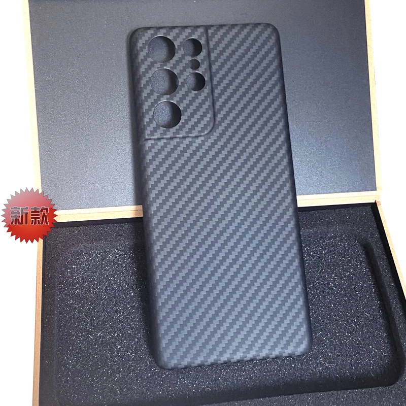 Funda de fibra de carbono S21/S21 +/S21Ultra para teléfono móvil, funda protectora anticaída, ligera - imagen 2