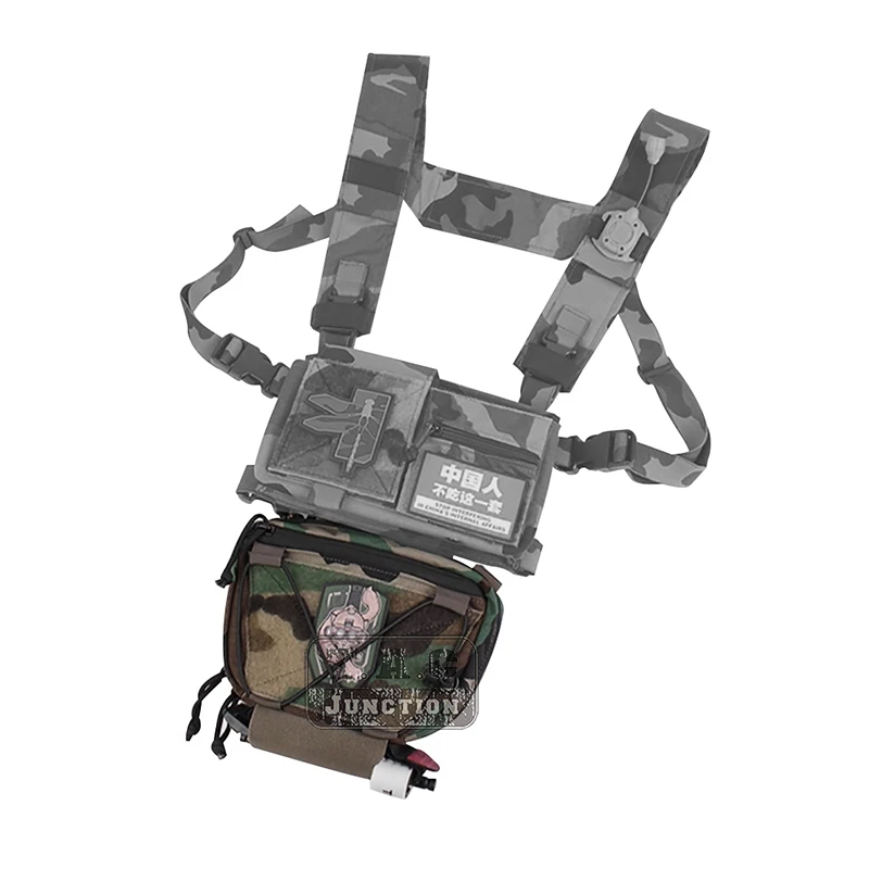 Tactical Quick Release Dangler Drop Pouch Fanny Pack For Plate Carrier Vest Releasable Abdominally Integrated Pouch - imagen 3