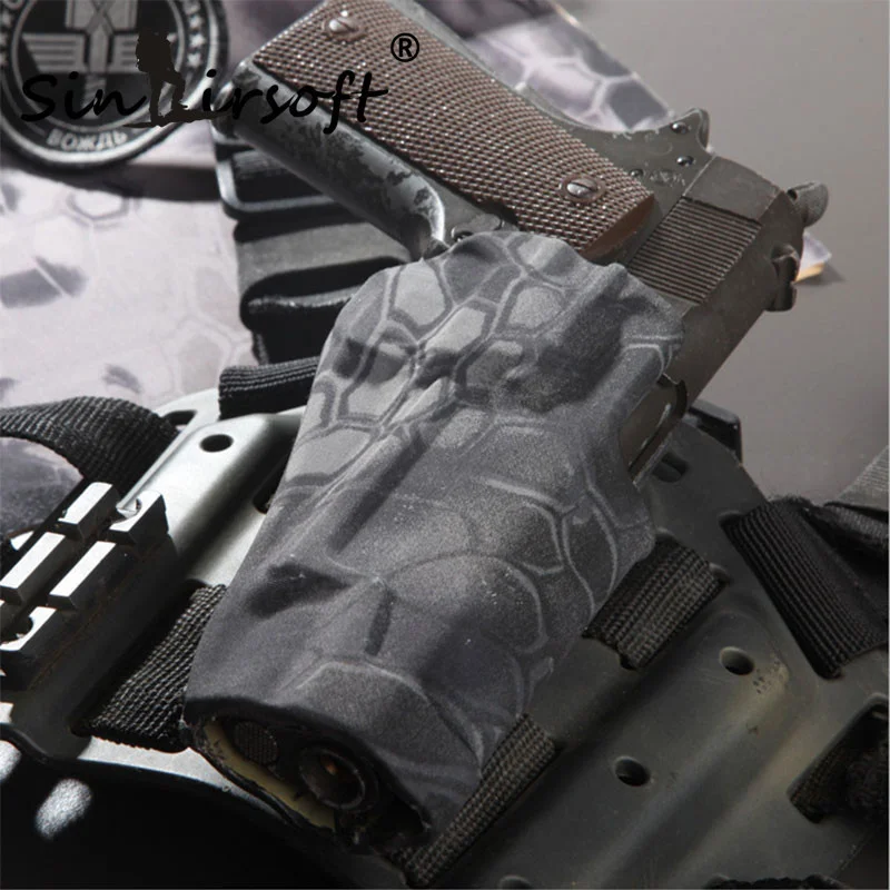 Cinta adhesiva de vinilo para caza, equipo táctico de piel de Gunskin, impermeable, superelástica, envoltura multifuncional de camuflaje para francotirador - imagen 5