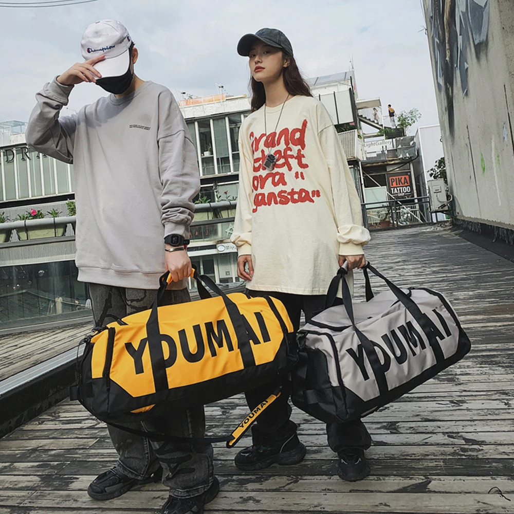 Mochila impermeable para gimnasio, bolsa deportiva de gran capacidad para entrenamiento de Fitness al aire libre, seca y húmeda, X260A - imagen 3