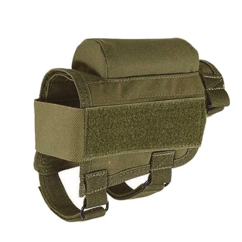 Reposamanos táctico para exteriores, culata militar, Rifle, reposa mejillas, funda tipo bala, bolsa de caza de nailon ajustable, bolsas para cartuchos - imagen 4