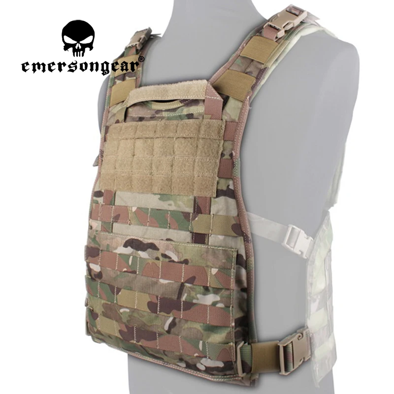 Emersongear para RRV chaleco táctico Panel trasero mochila sistema Molle aro de bucle para portador de placa Airsoft caza combate al aire libre - imagen 2
